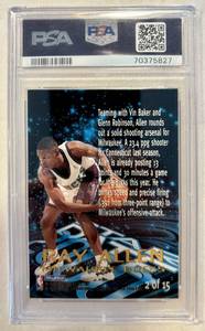 1996 Skybox E-X2000 Ray Allen Star Date 2000 #2 PSA 9