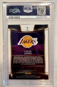 2018 Panini Select LeBron James Tri-color Prizm #11 PSA 9