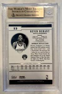 2007-08 Bowman Sterling #KD Kevin Durant BGS 9.5