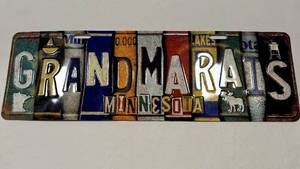 3-shelf Bookcase & Grand Marais Sign