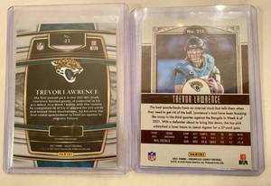 2021 Panini Base Rookie Trevor Lawrence Select and legacy