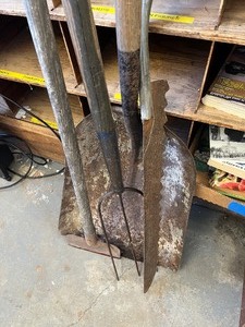 Vintage yard tools