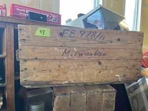 Piggly Wiggly wood crate, plus more