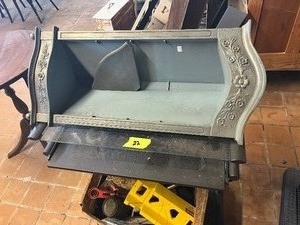 Desk, corner shelf, tools