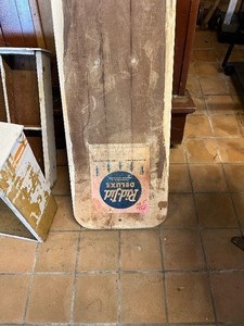 Wood ironing board, cabinet