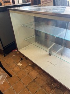 Glass display case
