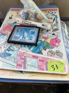 Vintage puzzles and tinker toys