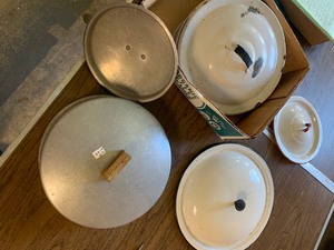 Flowered canisters, ricer, misc