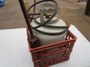 lot 45 image: Weed Burner, Propane Tank