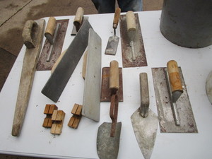 lot 60 image: Cement Hand Tools