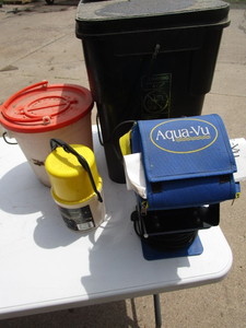 lot 84 image: Fish Locator, Buckets, Seat
