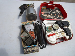 lot 97 image: Solder Iron, Dwell & Tach, Paint Sprayer