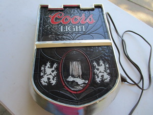 lot 159 image: Coors Lighted Sign