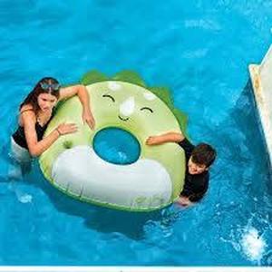 lot 47 image: BigMouth x Squishmallows Original Tristan the Triceratops Giant Pool Float