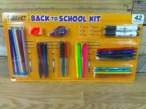 lot 49 image: BIC Ultimate Back to School Kit, Assorted School Supplies (42 Count)