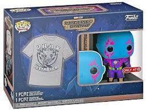 lot 70 image: Funko Pop Tees Guardian of The Galazy Vol. 3 Black Light Neon Drax-Medium