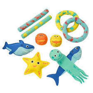 lot 96 image: Coconut Grove Dive & Play Pack, Reef Gang, Set Of 10