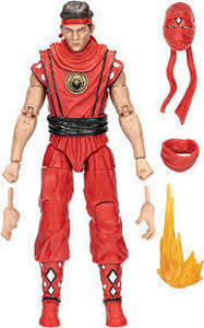 lot 57 image: Hasbro Power Rangers X Cobra Kai Lightning Collection Miguel Diaz Red Eagle Ranger 6 action figure