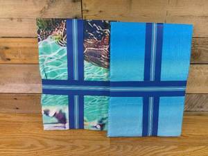 lot 109 image: Set of 2 Whitley Willows Microfiber Beach Towel 35 x 70 Turtle Beach Ocean