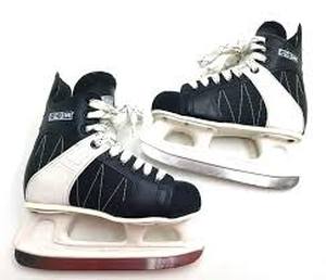lot 120 image: CCM Black Storm Ice Hockey Skates SL-1000 Blades Size 13 black