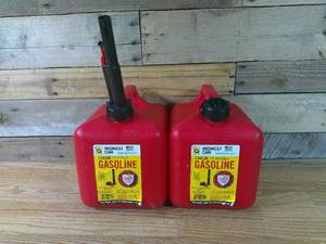 lot 161 image: (Set of 2) 2 Gallon Gasoline Can from Midwest Can