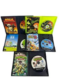 lot 7 image: Used PS2 E Games including TMNT Smash-up, Ape Escape 3, Katamari Damacy, Kim Possible, and Kung Fu Panda