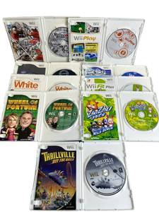 lot 15 image: Used Nintendo Wii E Video Game Lot including Thrillville and More