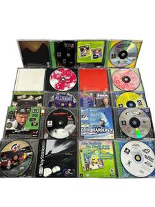 lot 42 image: Used Lot of 10 PS1 E Games including Tetris Plus, Pac-Man World, Gran Turismo 2, and More