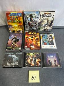 lot 81 image: M and T PC Game Lot including Left Behind (New), Imperial Glory, Heroes V (New), Lineage 2, and More