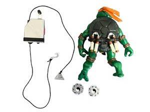 lot 89 image: 2002 Mirage Playmates TMNT 4.5 Michelangelo Action Figure