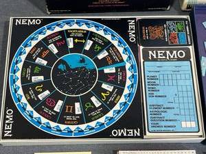lot 118 image: Vintage 1969 Nemo The Clairvoyant Astrologer and 1961 U-Boat Realistic Naval Board Game