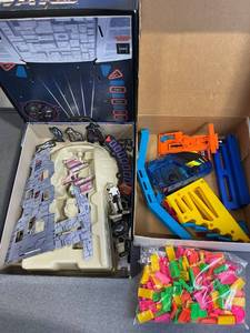 lot 119 image: Vintage Board Games including 1995 Star Wars Death Star Assault Game, 2003 MB TMNT, Rare 1988 Epyx NFL Play Action VCR Football, and Pressman Domino Rally Pathmaker Set