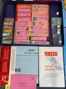 lot 126 image: Vintage 1969 Avalon Hill Anzio Strategy Game of Forces in Italy WW2