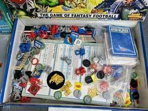 lot 178 image: Family Game Lot including Rare Vintage Games Workshop Citadel Blood Bowl and Silly Golf