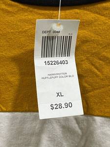lot 184 image: Harry Potter Hufflepuff Mens XL T-Shirt (New with Tags)