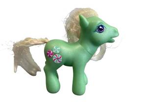lot 195 image: My Little Pony Lot including G3 Minty Peppermint Candy, Wishawhirl, and More