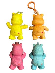 lot 200 image: Vintage 1980s Care Bears Lot - 3 Bedtime Bear, LOVE-A-LOT, Funshine Bear, and Friendship Bear with signs of play wear