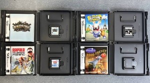 lot 244 image: Nintendo DS E Games - RobocalypseRayman Raving Rabbids 2Food Frenzy (No Game)Rapal Pro Bass Fishing
