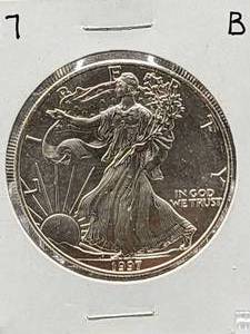 1997 American Silver Eagle US Mint Walking Liberty Coin 1oz .999 fine