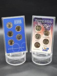 (2) 2000 U.S. Mint Statehood Quarter P&D Coin Sets