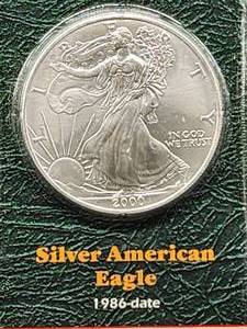 1986 American Silver Eagle US Mint Walking Liberty Coin 1oz .999 fine