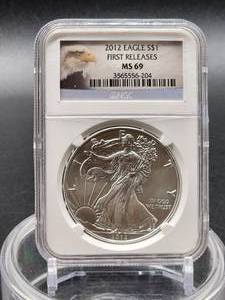 2012 NGC MS69 Silver American Eagle US Mint Walking Liberty Coin 1oz .999 fine
