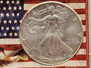 2008 Silver American Eagle US Mint Walking Liberty Coin 1oz .999 fine