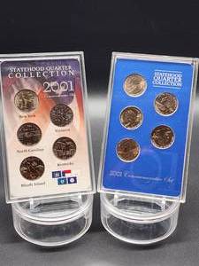 (2) 2001 U.S. Mint Statehood Quarter P&D Coin Sets