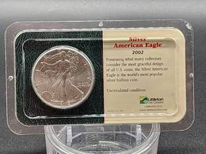 2002 American Silver Eagle US Mint Walking Liberty Coin 1oz .999 fine