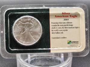 2001 American Silver Eagle US Mint Walking Liberty Coin 1oz .999 fine