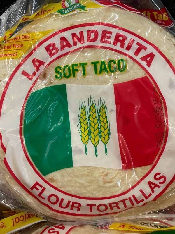 lot 23 image: La Banderita Soft Taco Flour Tortillas - Box of 12 Packs