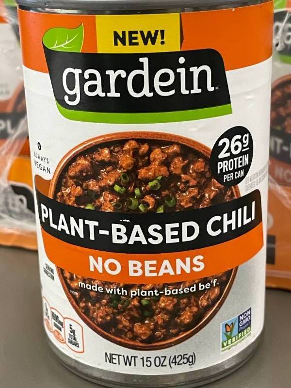 lot 35 image: Gardein Plant-Based Chili No Beans - 12 Cans