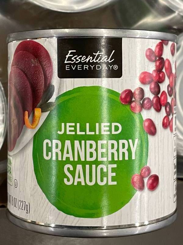 lot 47 image: Lot of Essential Everyday Jellied Cranberry Sauce (12 Cans)