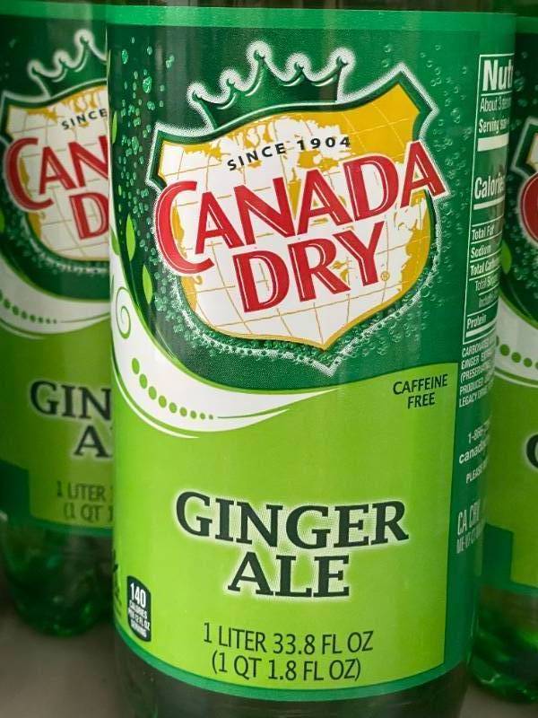 lot 50 image: Lot of 6 Canada Dry Ginger Ale 1 Liter Bottles